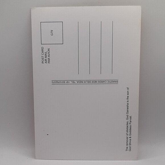 One Free With Tapestry OR Book Ganesh Hindu Satya Card Postcard Photo Frame Art - Picture 6 of 6